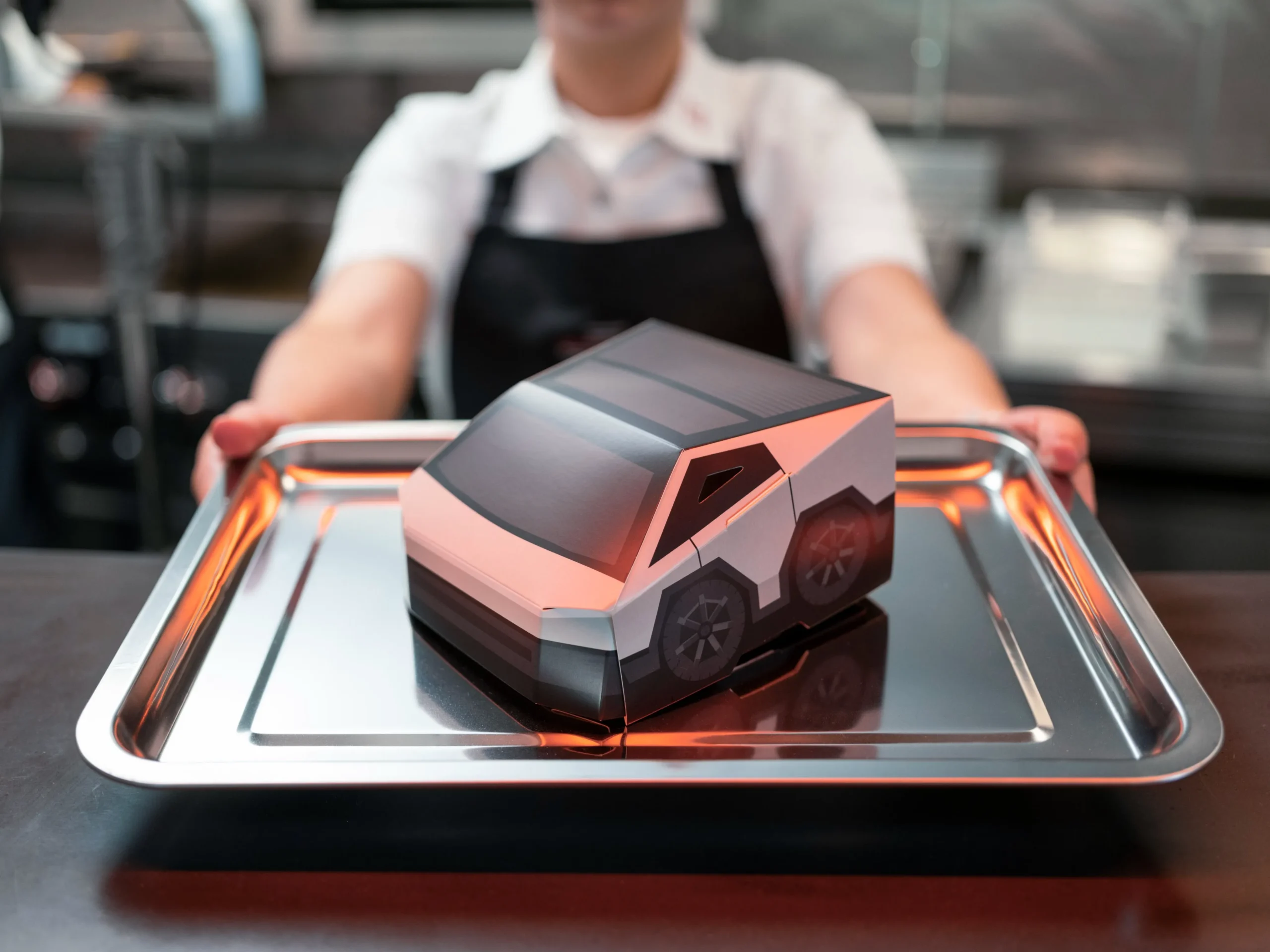 pentagon big tech tesla cybertruck stainless steel electric pickup truck