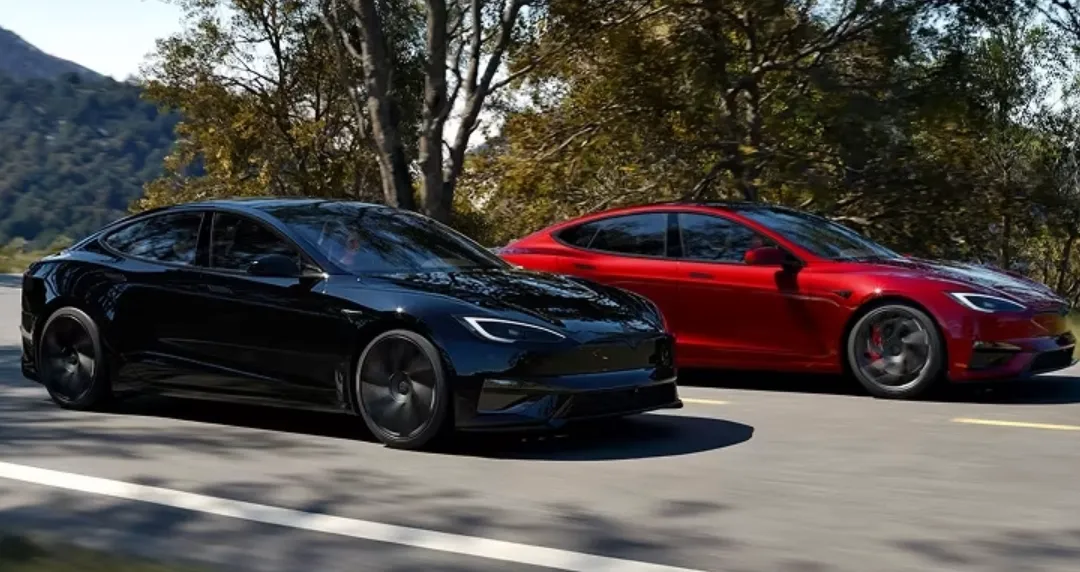 2014 Tesla Model S front design electric luxury sedan